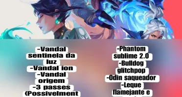 Conta da riot com muitas skins- Valorant Lol e Wr
