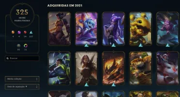 Conta League of Legends 325 skins + Faca Valorant