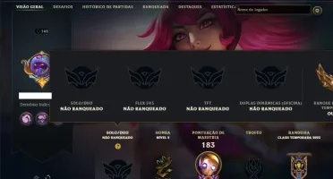 Unranked com 100 Champs e 35 Skins