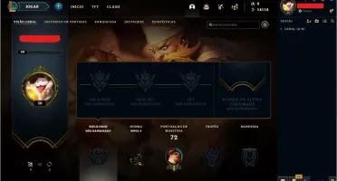 Conta Unranked Nível 30 e 24 campeões!