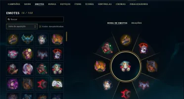 Unranked com 30 Champs e 10 Skins