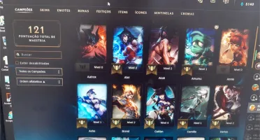 Conta lol ouro 4 s9 platina 3 mrr alto