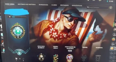 Conta lol ouro 4 s9 platina 3 mrr alto
