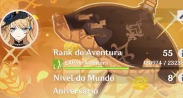 Conta Genshin Impact AR55 com Navia Server Ámerica
