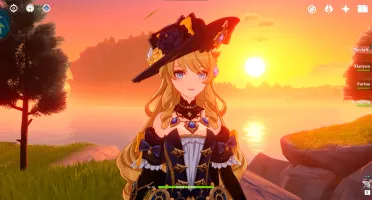 Conta Genshin Impact AR55 com Navia Server Ámerica