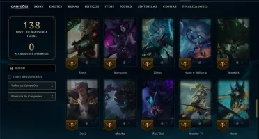 Esmeralda 2 com 85 Champs e 7 Skins