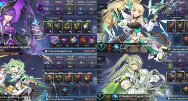 VConta Grand Chase Mobile + Elesis S e Arme S + Trajes