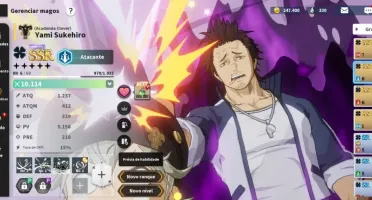 Black Clover M|Asta sazon + Habilidade + Yami Sazon+ Lotus