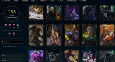 Conta Lol Platina 3 + Tft, 136 skins