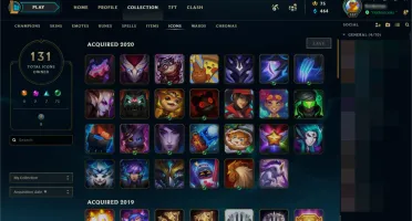 Conta prata 2, com 34, lvl 167 com 76 champs