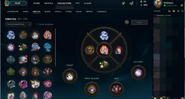 Conta prata 2, com 34, lvl 167 com 76 champs