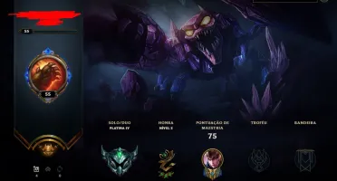 CONTA LEAGUE OF LEGENDS PLATINA 4