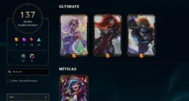 CONTA LOL- LVL 276 - 147 Champions - 137 Skins - FULL ACESSO