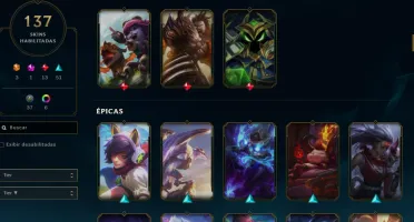 CONTA LOL- LVL 276 - 147 Champions - 137 Skins - FULL ACESSO