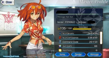 Conta fate/grand order