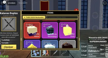 Conta blox fruit level Max com leopard no estoque