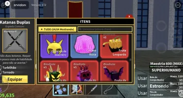 Conta blox fruit level Max com leopard no estoque