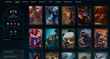Conta League of Legends 475 Skins