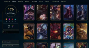 Conta League of Legends 475 Skins