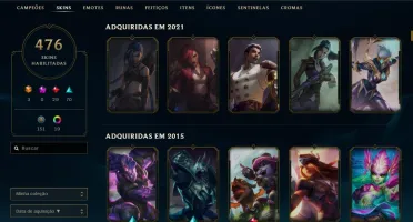 Conta League of Legends 475 Skins