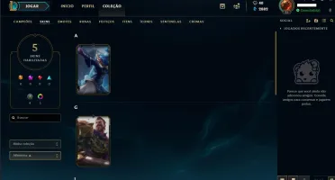 Conta de League of Legends
