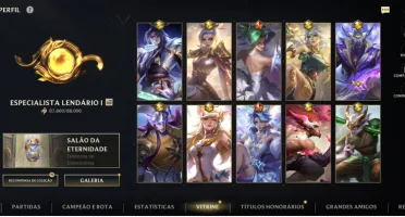 Conta Wild Rift 535 skins