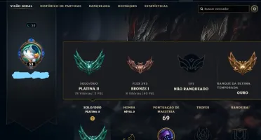 conta de lol platina 2