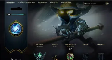 CONTA LOL Platina 2 55% WR