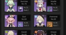 DilucC2 + Ganyu + Sinal dos Mares+ Chifre Vermelho