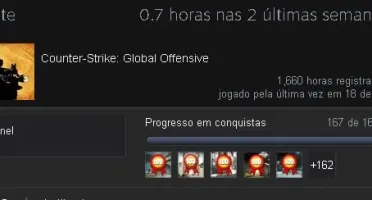Conta de csgo aguia 2 level 20 gc