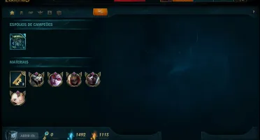 Conta Platina 4, borda de ouro. 89 Champs 33 Skins
