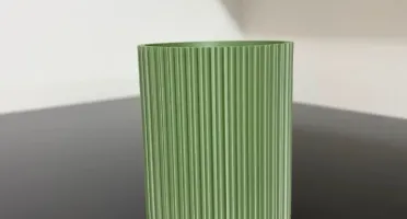 Porta-escovas Canelado 3D Verde