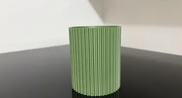 Porta-escovas Canelado 3D Verde