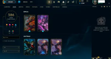 Conta De Lol Com 386 Skins (Riven Campeonato 2012).