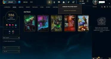 Conta De Lol Com 386 Skins (Riven Campeonato 2012).