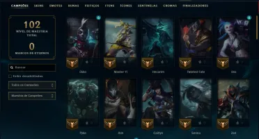 Ouro 1 com 65 Champs e 41 Skins ( ADC / JG )