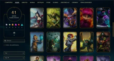 Ouro 1 com 65 Champs e 41 Skins ( ADC / JG )