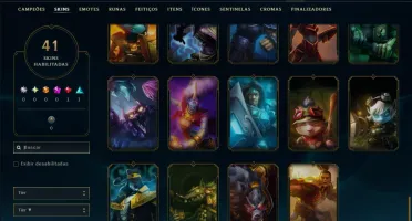 Ouro 1 com 65 Champs e 41 Skins ( ADC / JG )