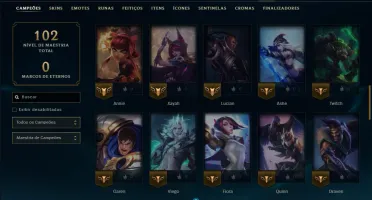 Ouro 1 com 65 Champs e 41 Skins ( ADC / JG )