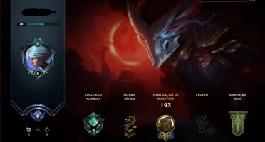 CONTA LEAGUE OF LEGENDS PLATINA 2