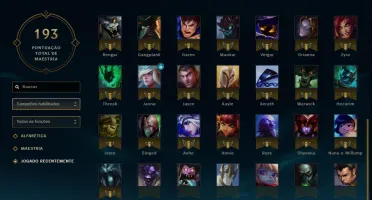 CONTA LEAGUE OF LEGENDS PLATINA 2