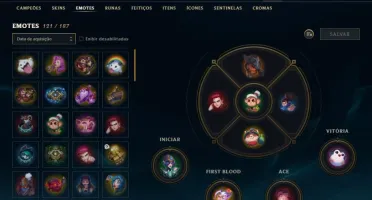 Conta de LoL- All Champs - 225 skins-100kEA-Platina