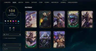 🔥 Conta LoL com Passe do Faker + LeBlanc Hall of Legends (B