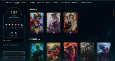 🔥 Conta LoL com Passe do Faker + LeBlanc Hall of Legends (B