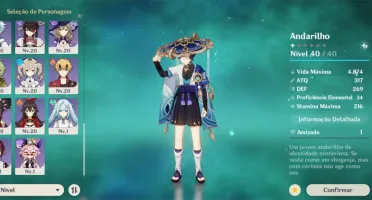 AR 46 - Andarilho, Ayato, Eula e Itto + Espada de Jade