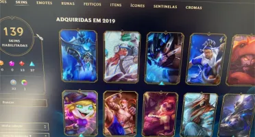 Conta prata 1 com mais de 130 skins