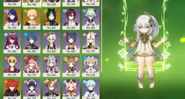 Nahida - Raiden - Kazuha - Yelan- Yae Miko - AR 55