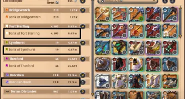 conta albion online mais de 30m em itens/ coletas/caçada t8