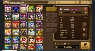 Conta SW com Artamiel + mid game