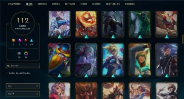 Conta Prata 4 com 112 Skins e 131 Champs + 17 Cromas